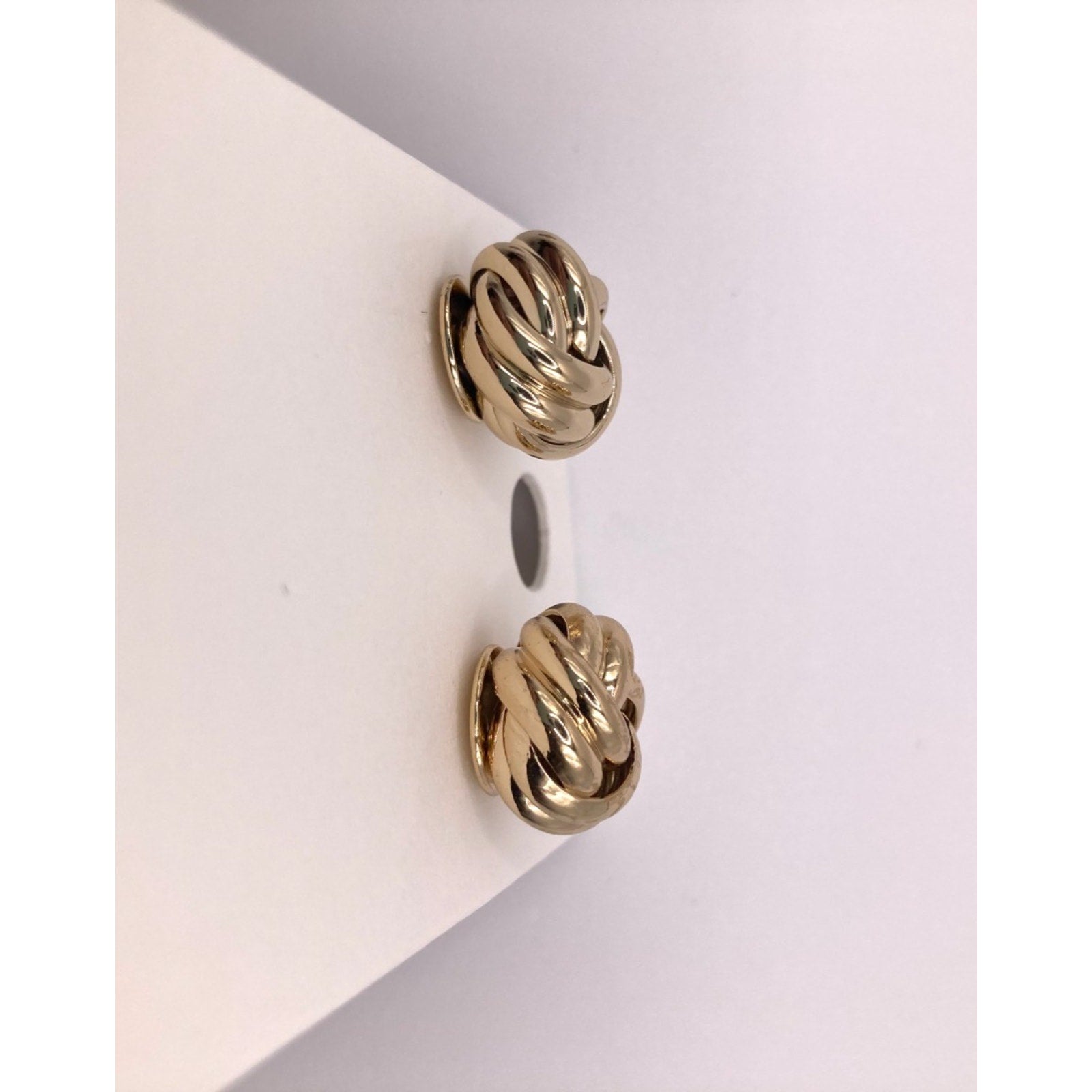 EXPRESS Gold Tone Knot Style Stud Earrings Dainty Work Wear NEW