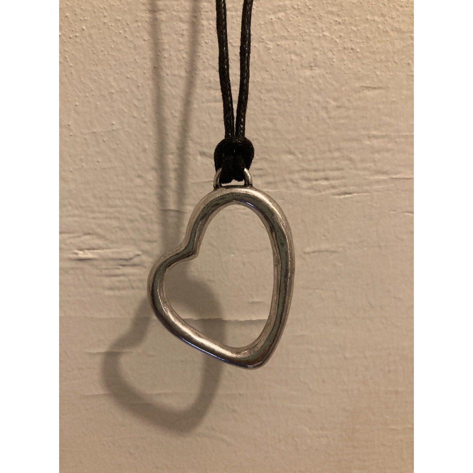 J JILL Rustic Silver Heart Interchangeable Compassion Necklace | $39 Ret. NEW