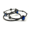 Chicos Blue Jeweled Gunmetal Black Tone Bangles Bracelet Set of 3