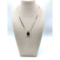 EXPRESS Gold Tone Burgundy Pendant Choker Snake Chain Necklace 14" NEW