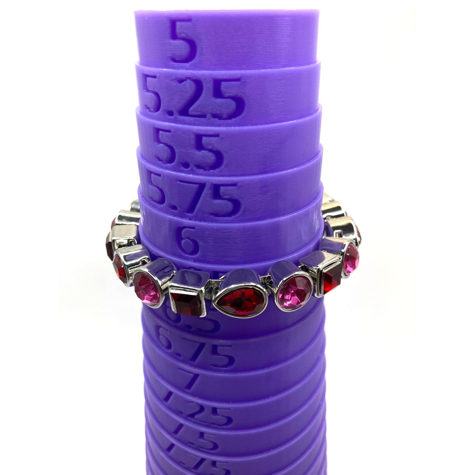 White House Black Market Pink & Red Geometric Valentine's Bangle Bracelet