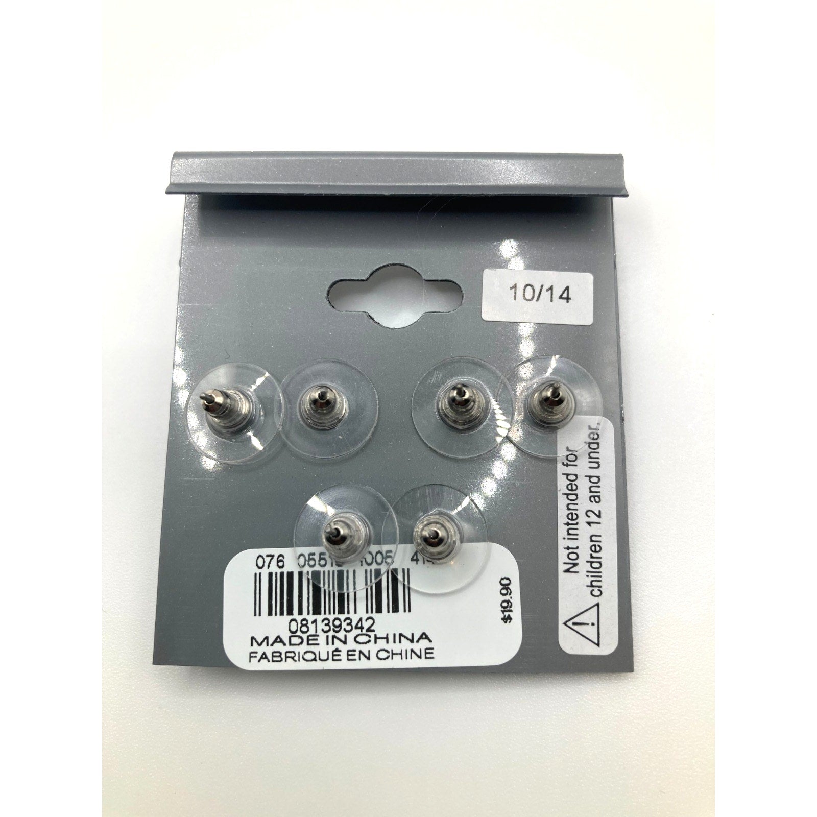 EXPRESS Silver Tone Dainty Stud Earrings 3-Pair Set Rhinestone Faux Pearl NEW
